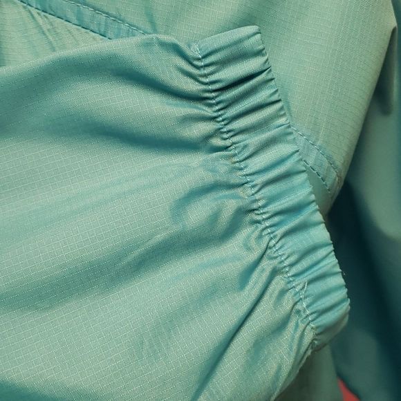 NWT 💕Landway Blue Zip Up Windbreaker Rain Jacket - Picture 10 of 15